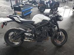 Salvage motorcycles for sale at Windham, ME auction: 2024 Triumph 2024 Triumph Street Triple
