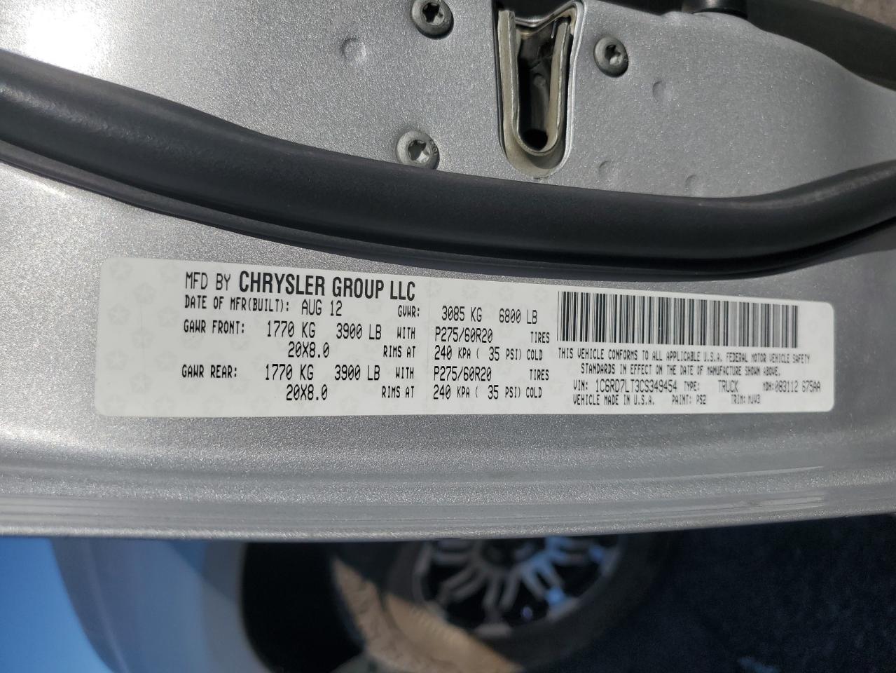 2012 Dodge Ram 1500 slt