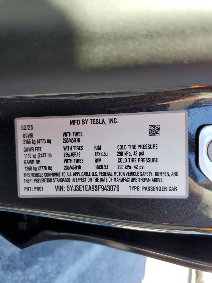 2025 Tesla Model 3