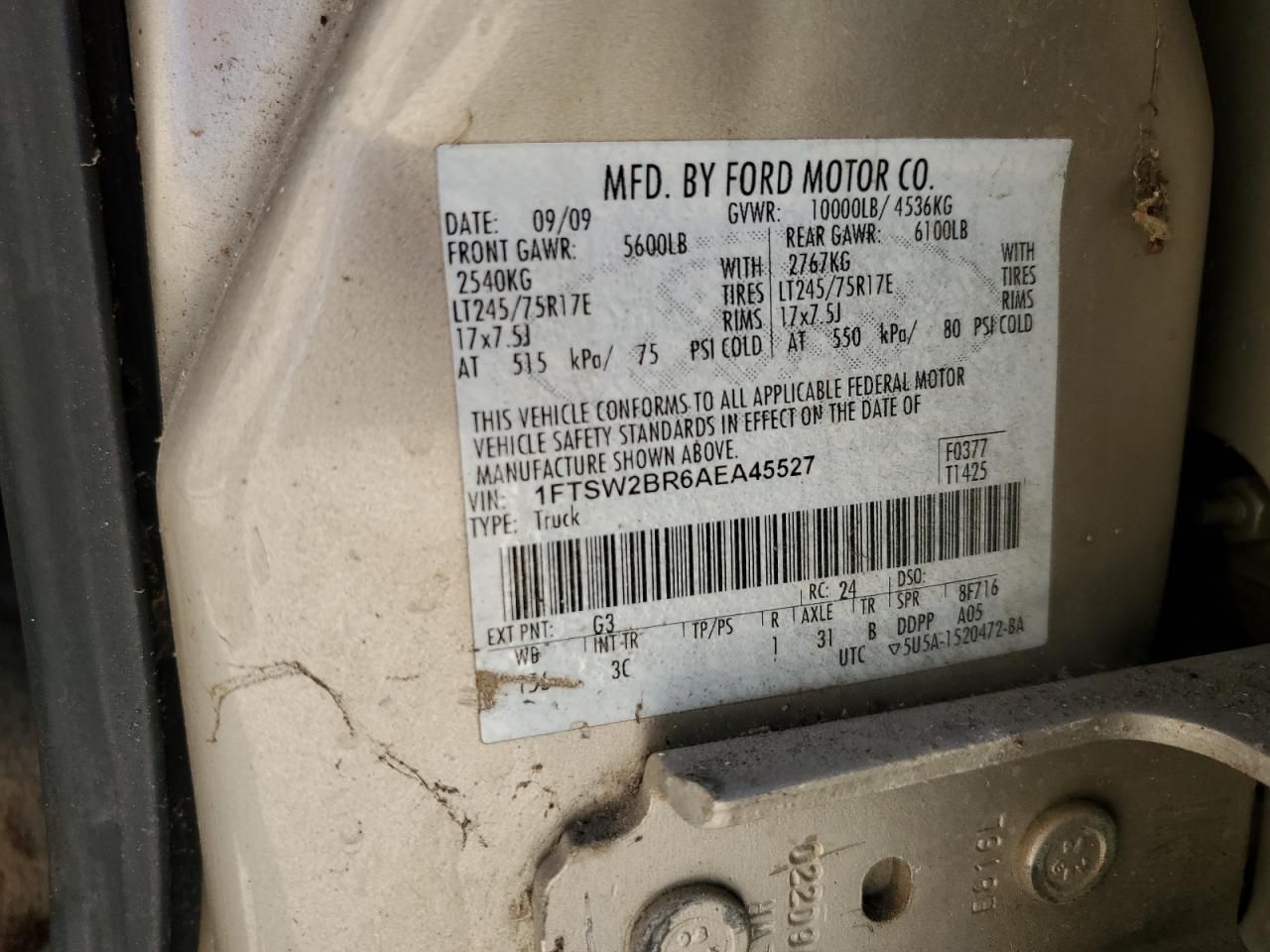 2010 Ford F250 Super Duty