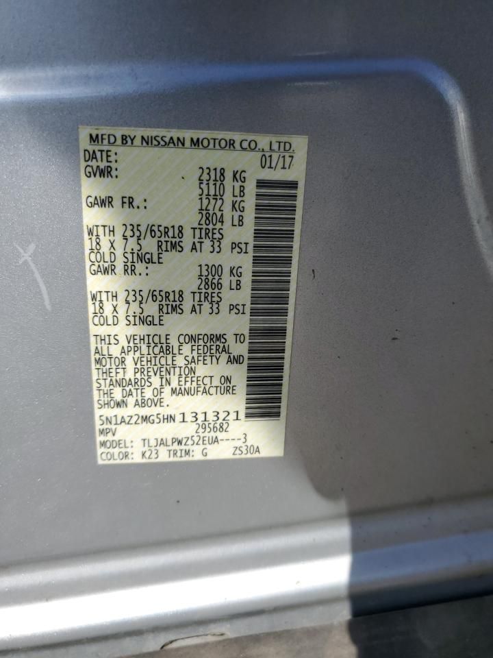 2017 Nissan Murano s