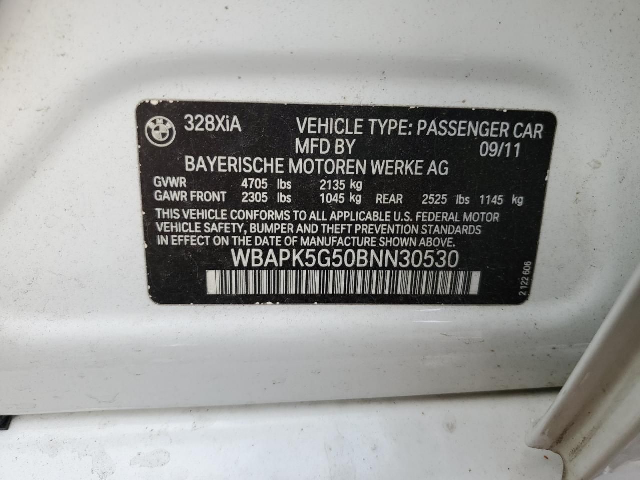 2011 BMW 328 xi Sulev