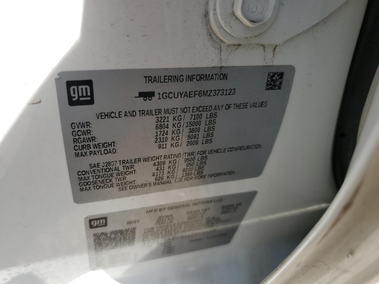 2021 Chevrolet Silverado K1500