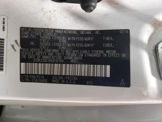 2017 Toyota Sienna le