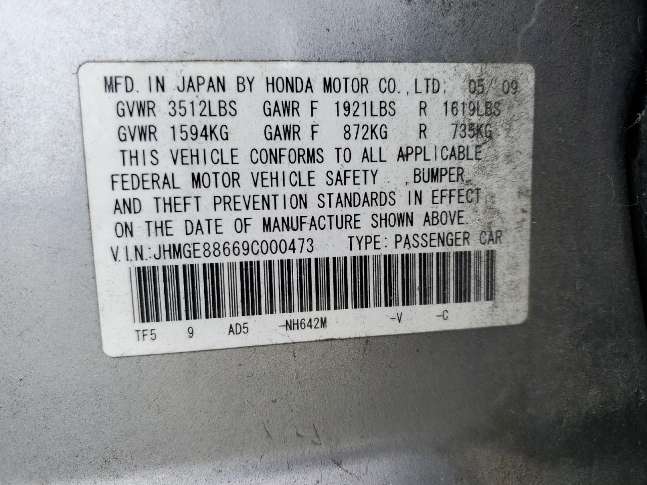 2009 Honda Fit Sport