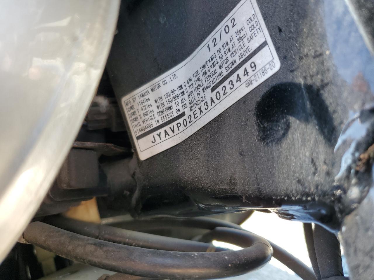 2003 Yamaha XV1600 AS