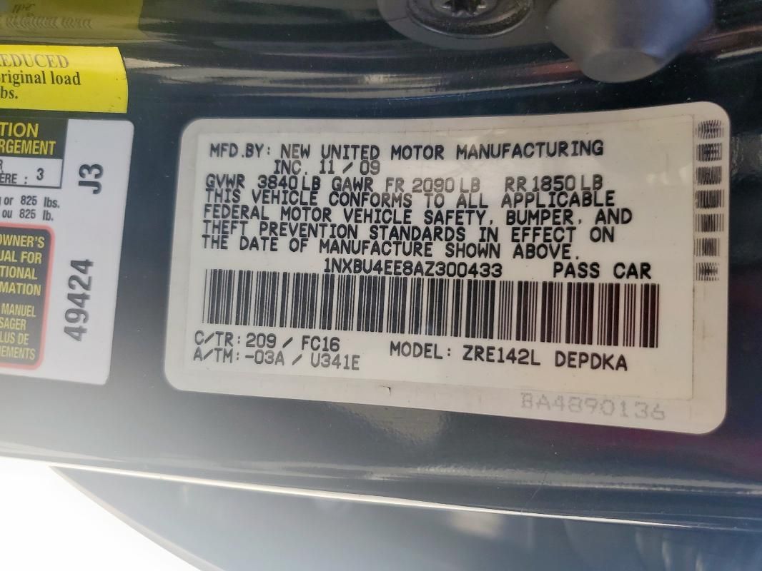 2010 Toyota Corolla Base