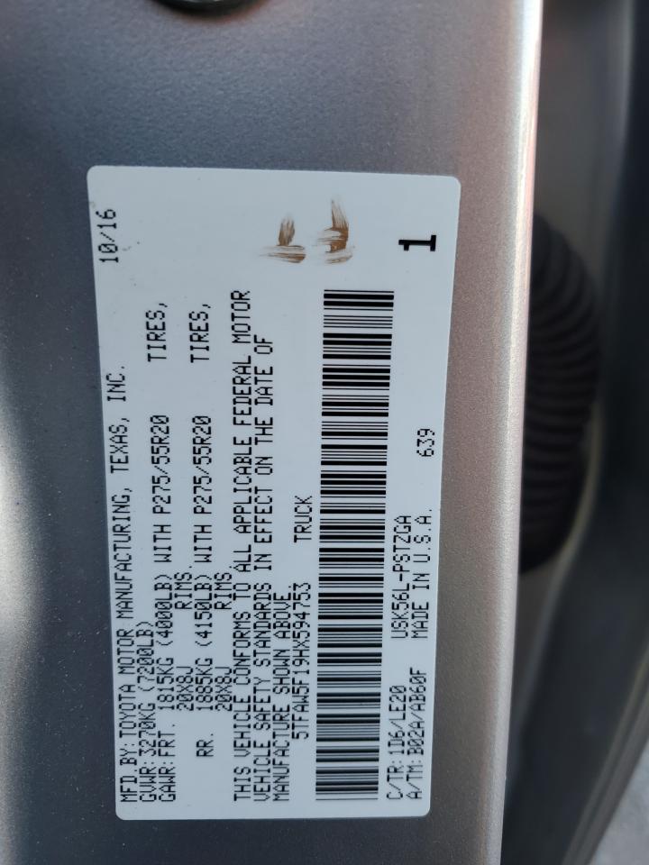 2017 Toyota Tundra Crewmax 1794