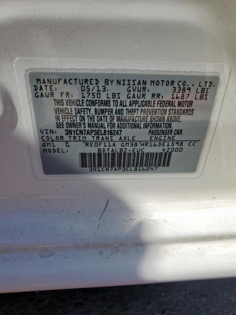 2014 Nissan Versa S
