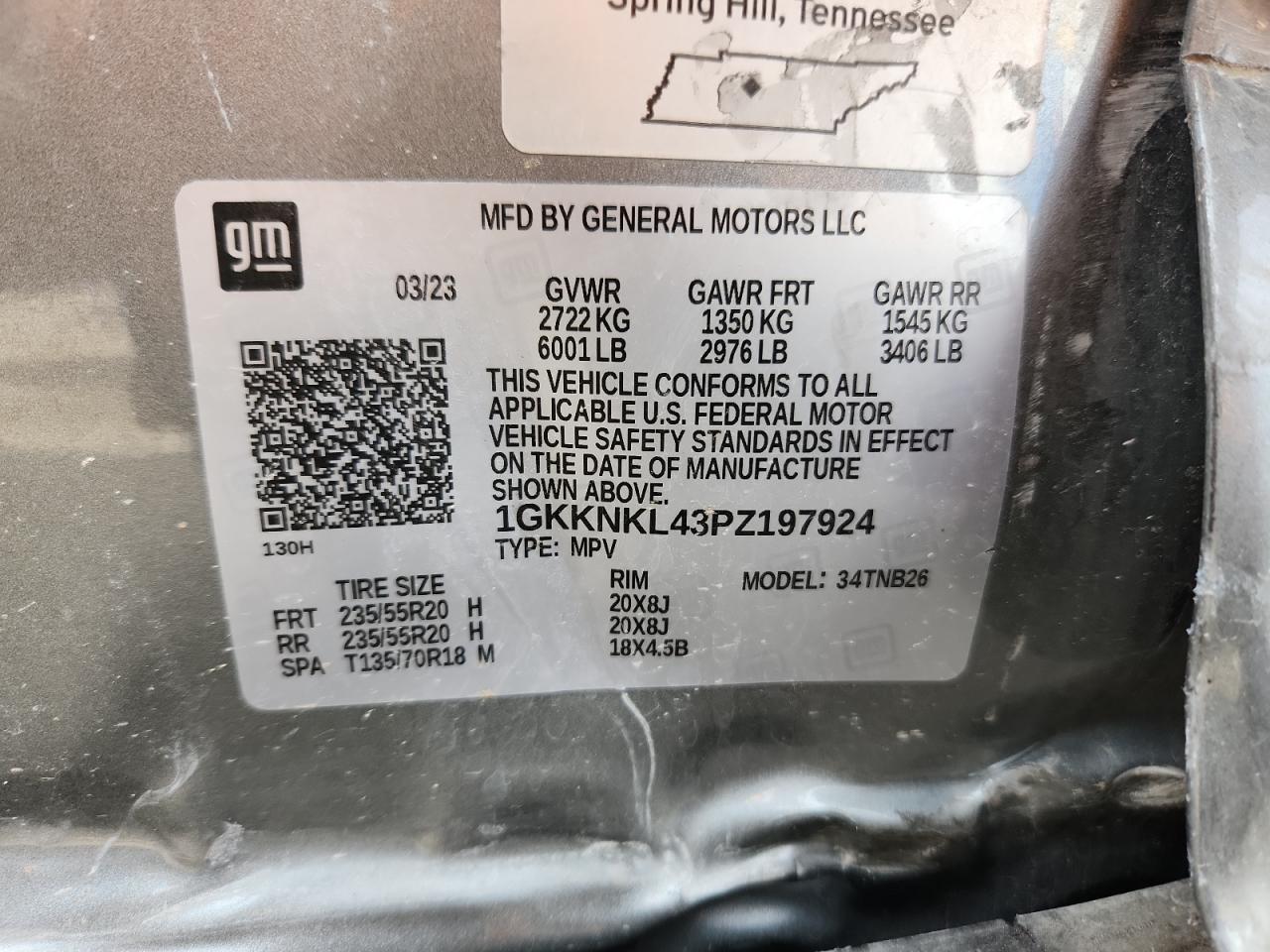 2023 GMC Acadia sle