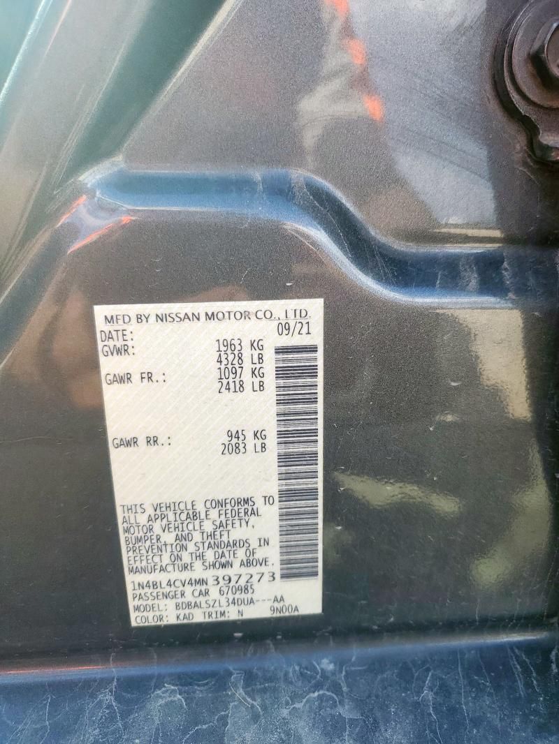 2021 Nissan Altima SR