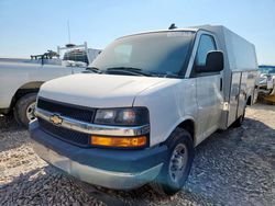 Salvage trucks for sale at Grand Prairie, TX auction: 2021 Chevrolet Express G3500