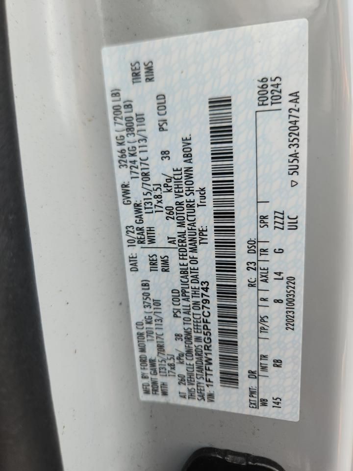 2023 Ford F150 Raptor