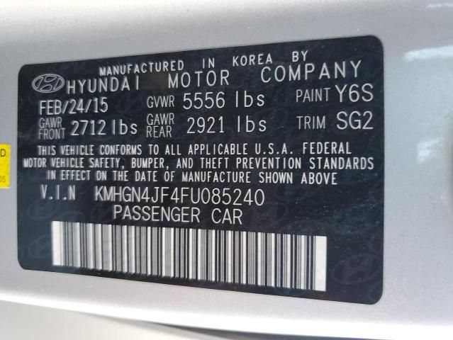 2015 Hyundai Genesis 5.0l