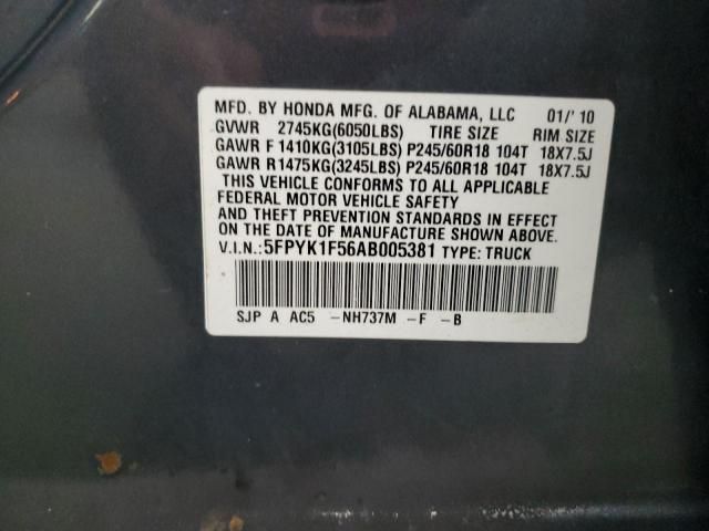 2010 Honda Ridgeline RTL