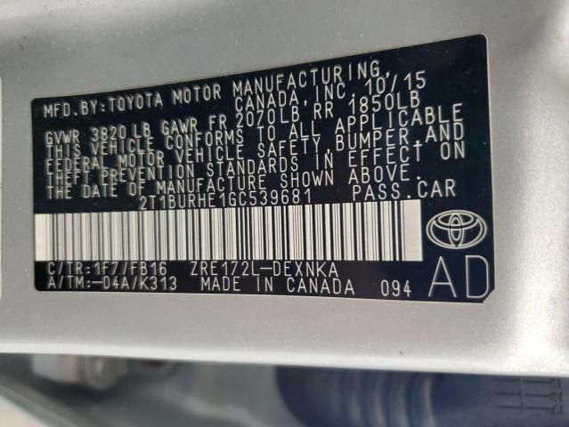 2016 Toyota Corolla L