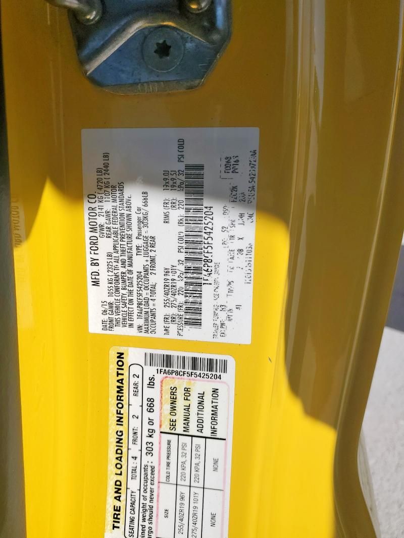 2015 Ford Mustang gt