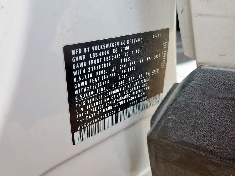 2017 Volkswagen Tiguan s