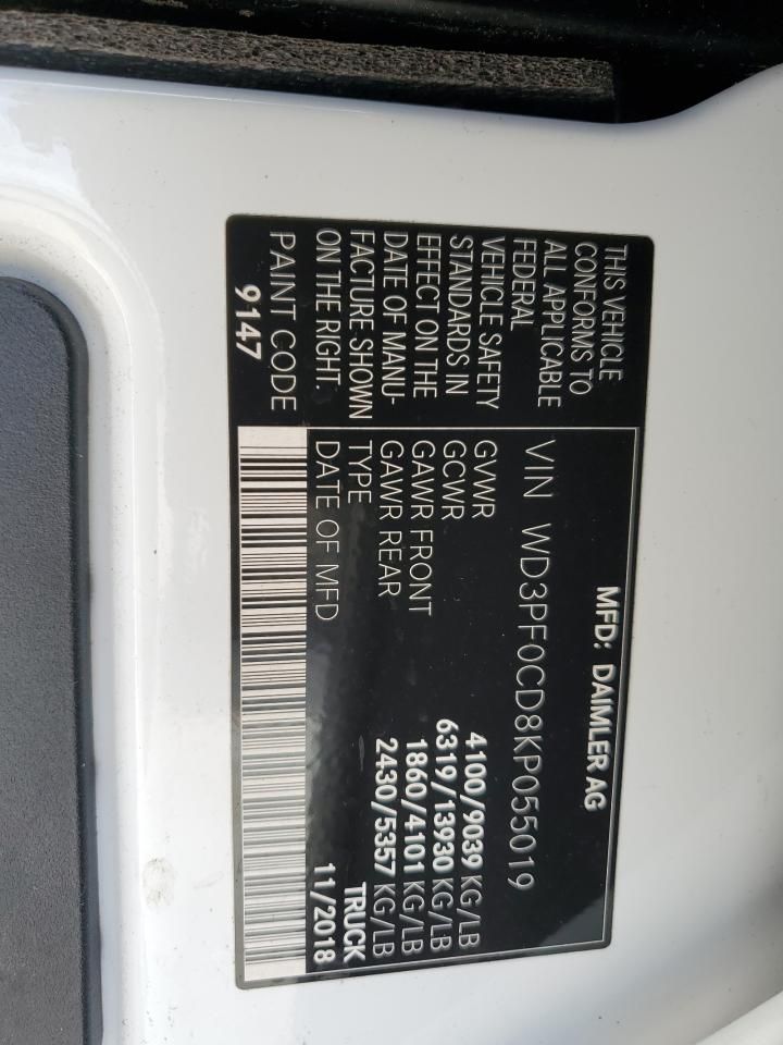 2019 Mercedes-Benz Sprinter 2500/3500