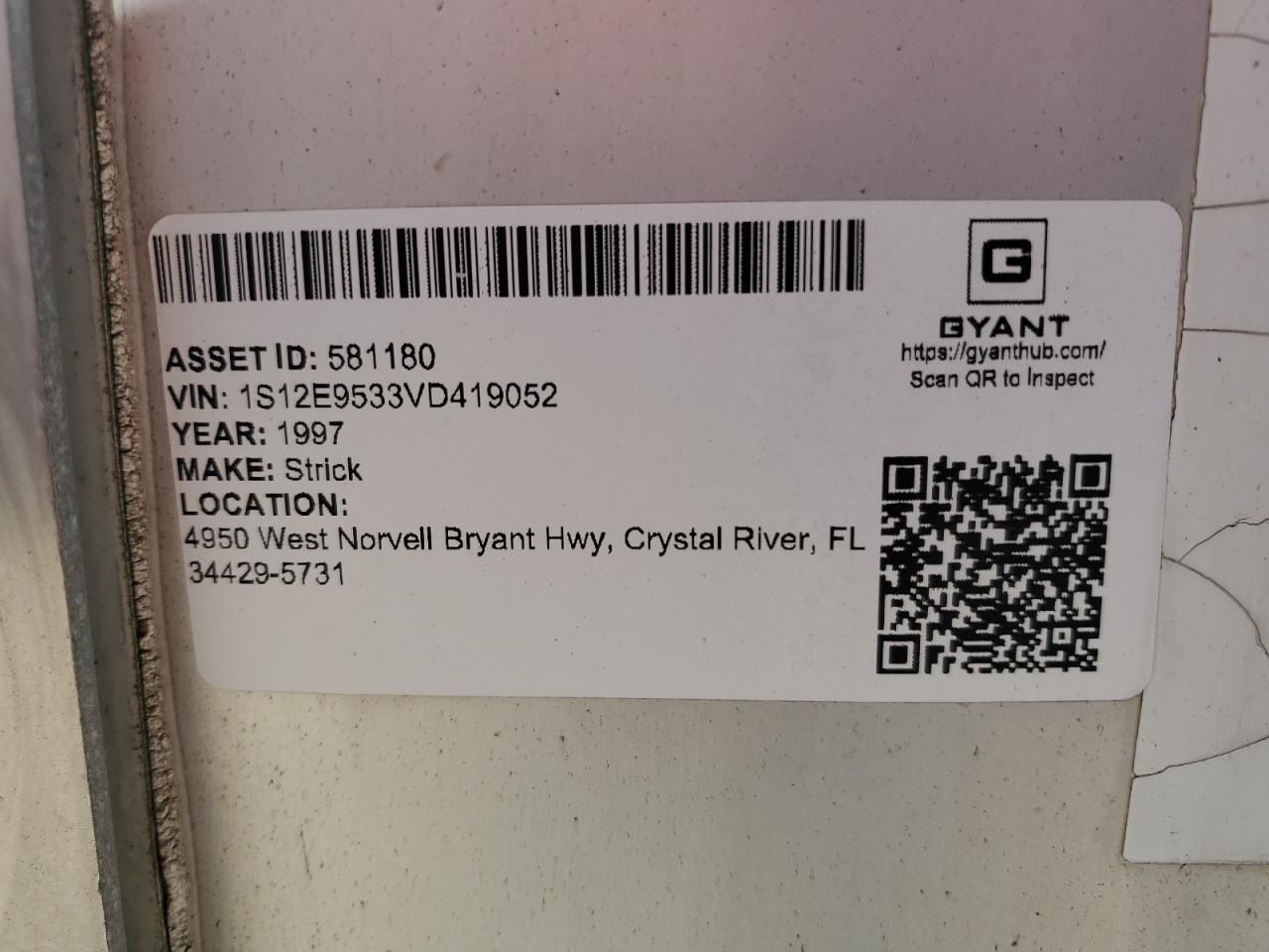 1997 Strick DRY Van Trailer