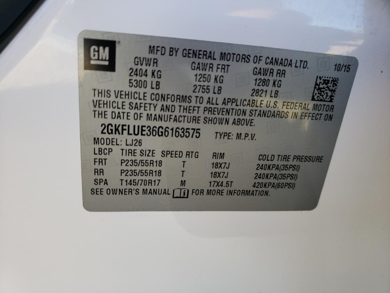 2016 GMC Terrain slt