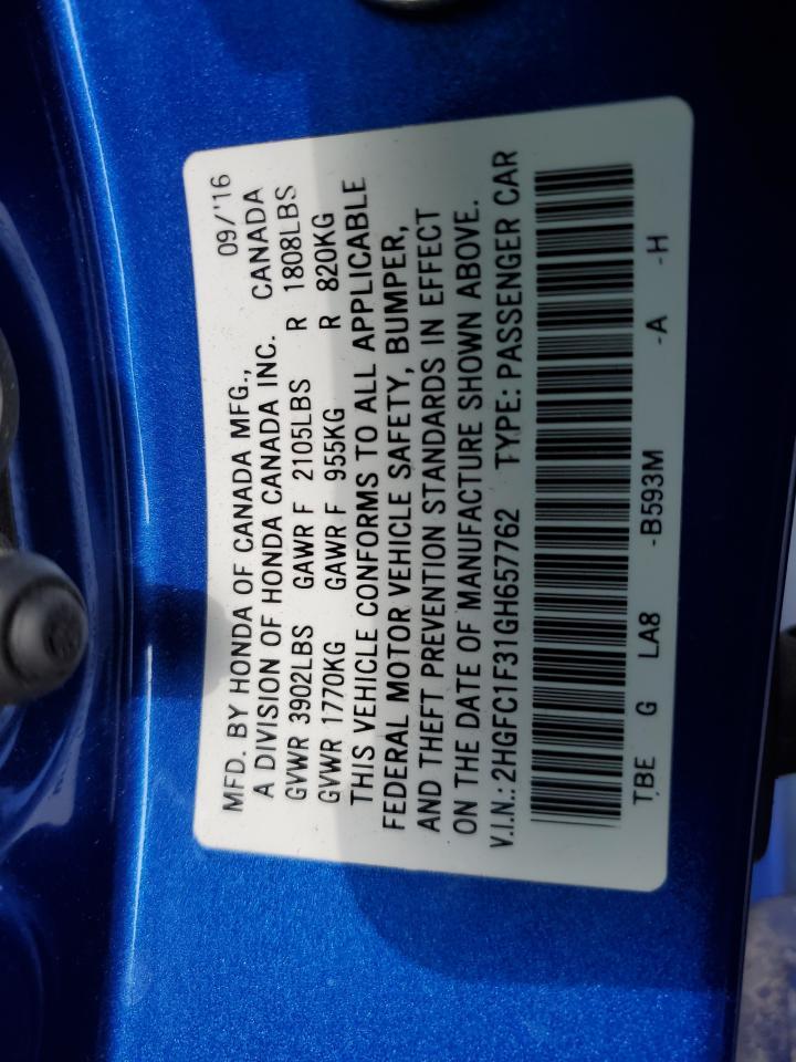 2016 Honda Civic ex