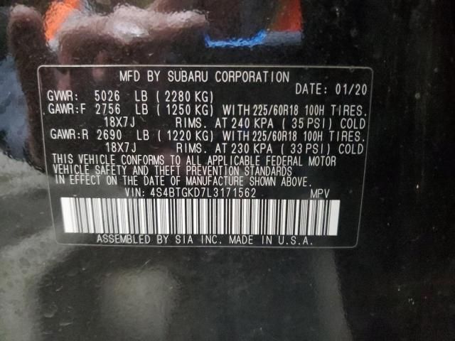2020 Subaru Outback Onyx Edition XT
