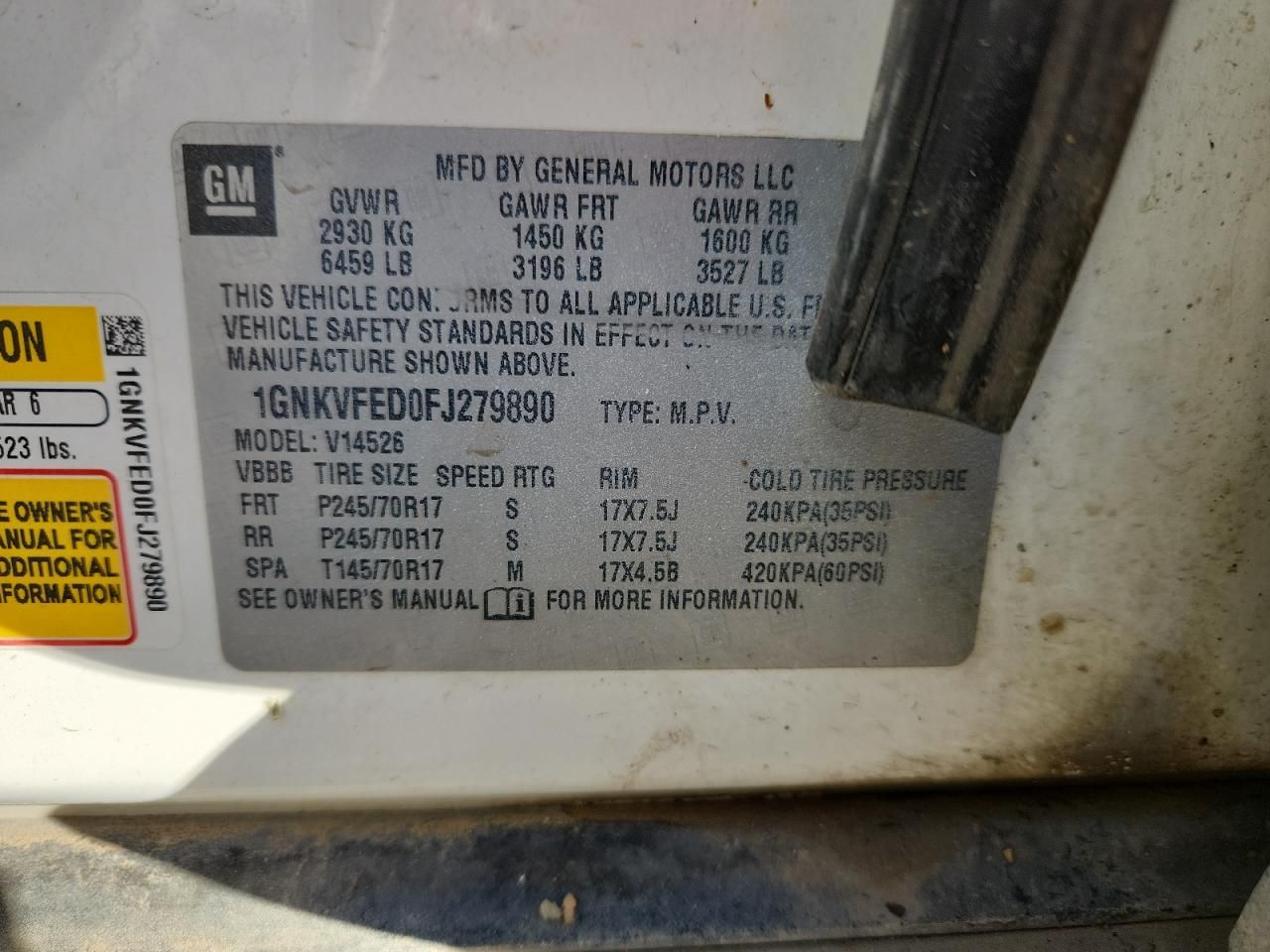 2015 Chevrolet Traverse ls