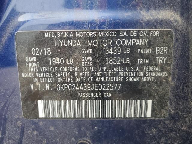 2018 Hyundai Accent SE