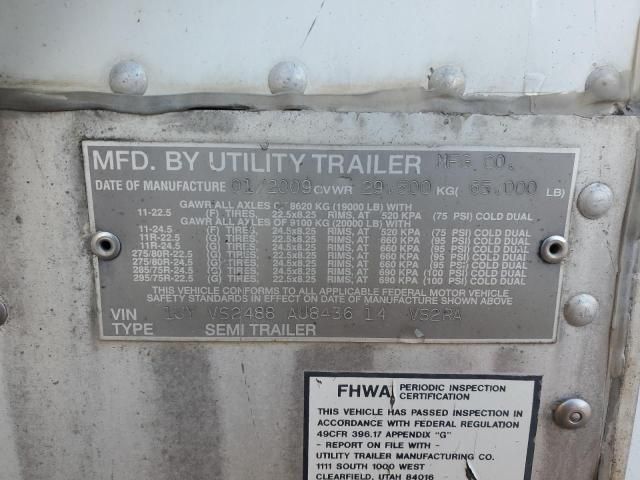 2010 Utility VS2RA Refrigerated Van Trailer