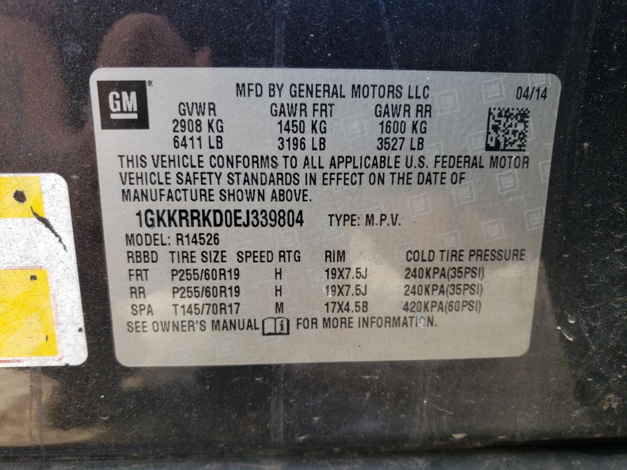 2014 GMC Acadia Slt-1
