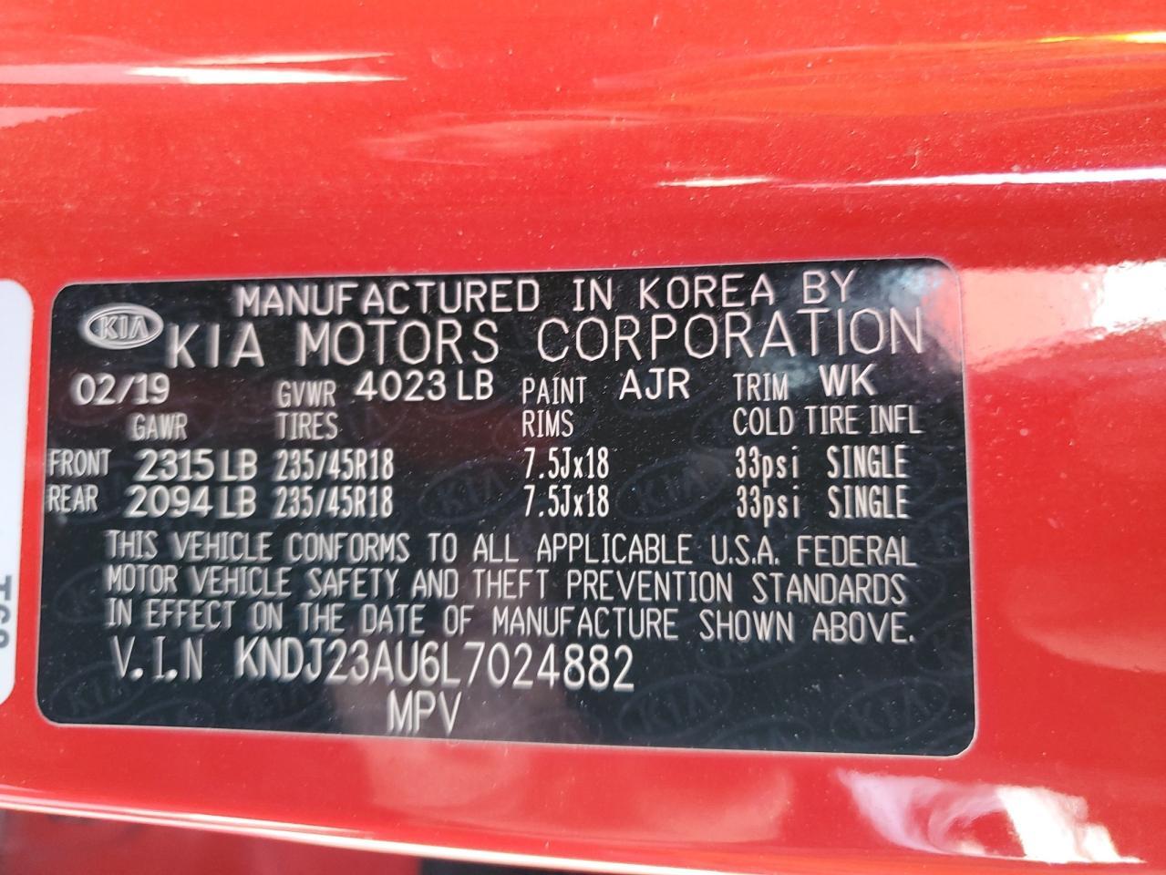 2020 KIA Soul lx