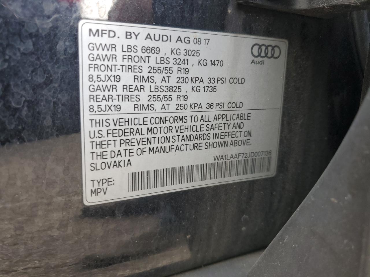 2018 Audi Q7 Premium Plus