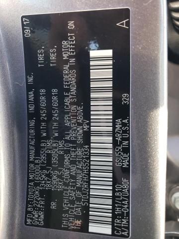 2017 Toyota Highlander SE