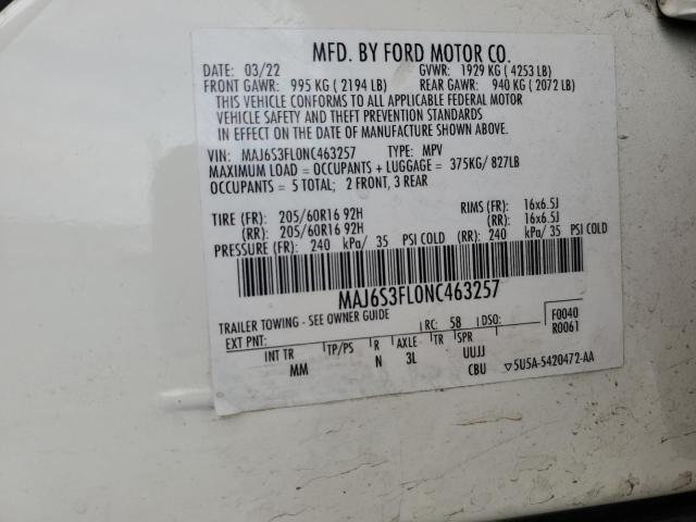 2022 Ford Ecosport s