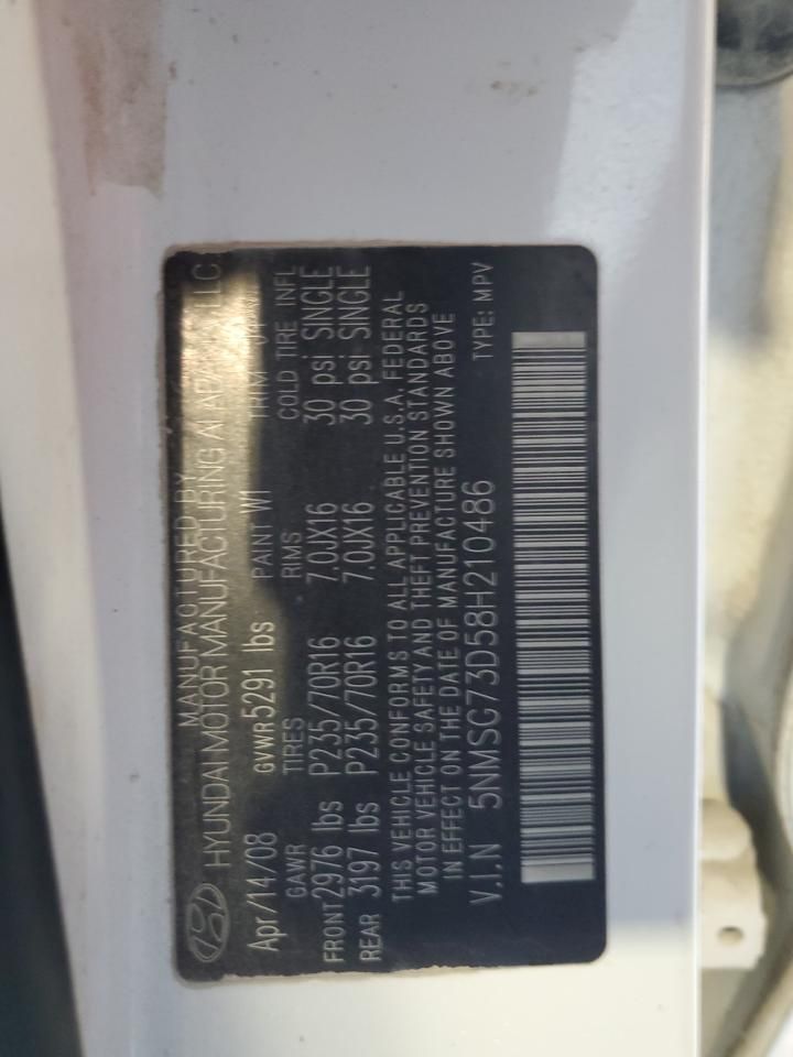 2008 Hyundai Santa fe gls