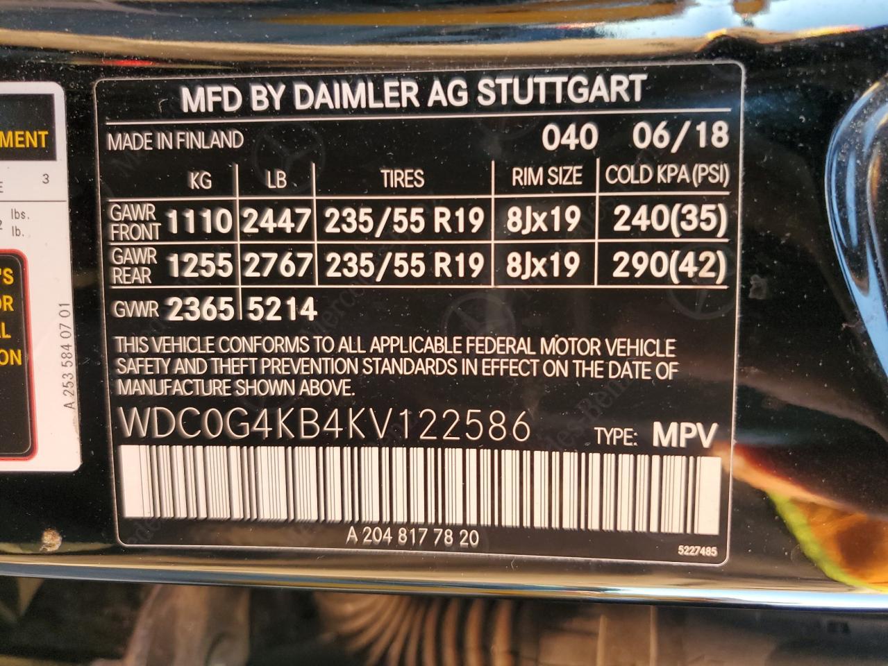2019 Mercedes-Benz Glc 300 4matic