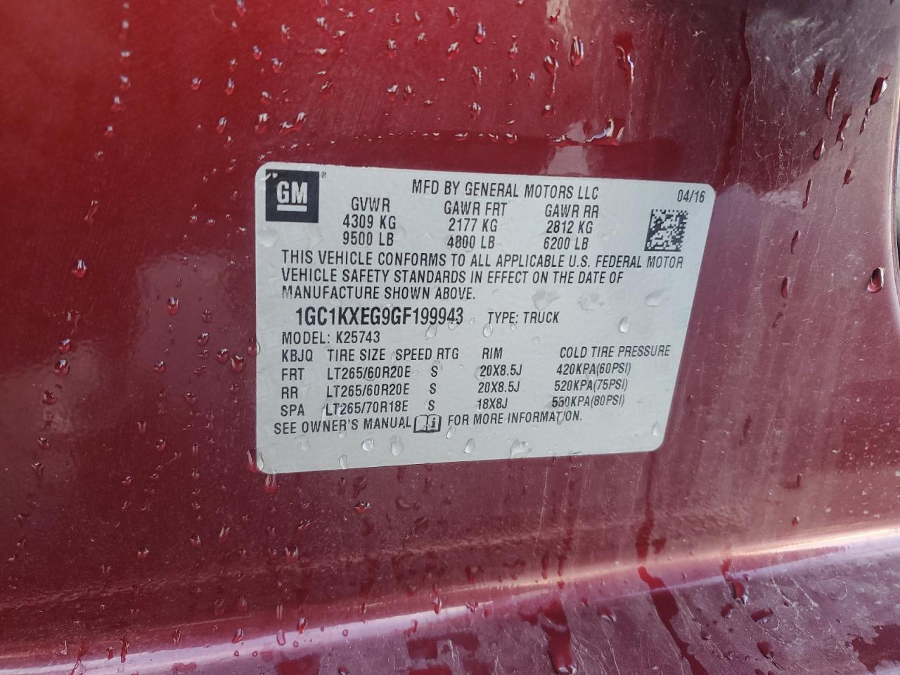 2016 Chevrolet Silverado K2500 High Country