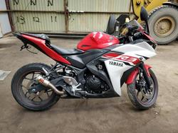 Salvage motorcycles for sale at Cookstown, ON auction: 2015 Yama YZFR3