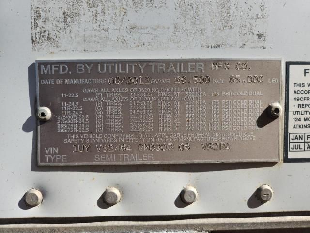 2013 Utility VS2RA Refrigerated Van Trailer