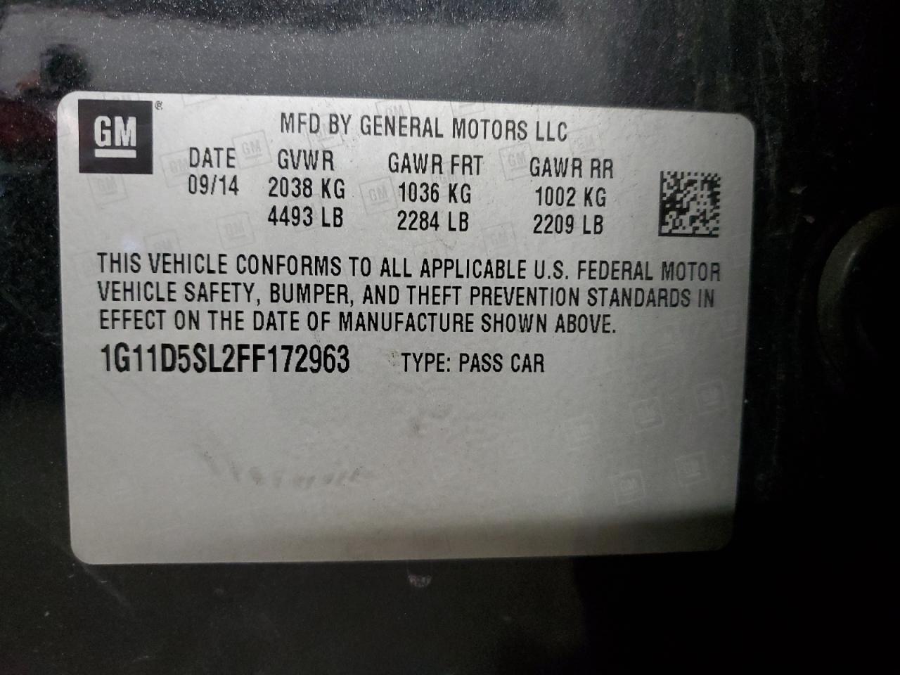 2015 Chevrolet Malibu 2LT