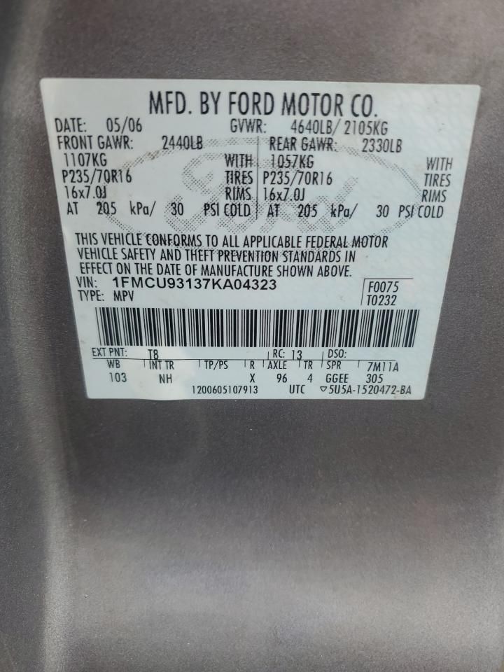 2007 Ford Escape xlt