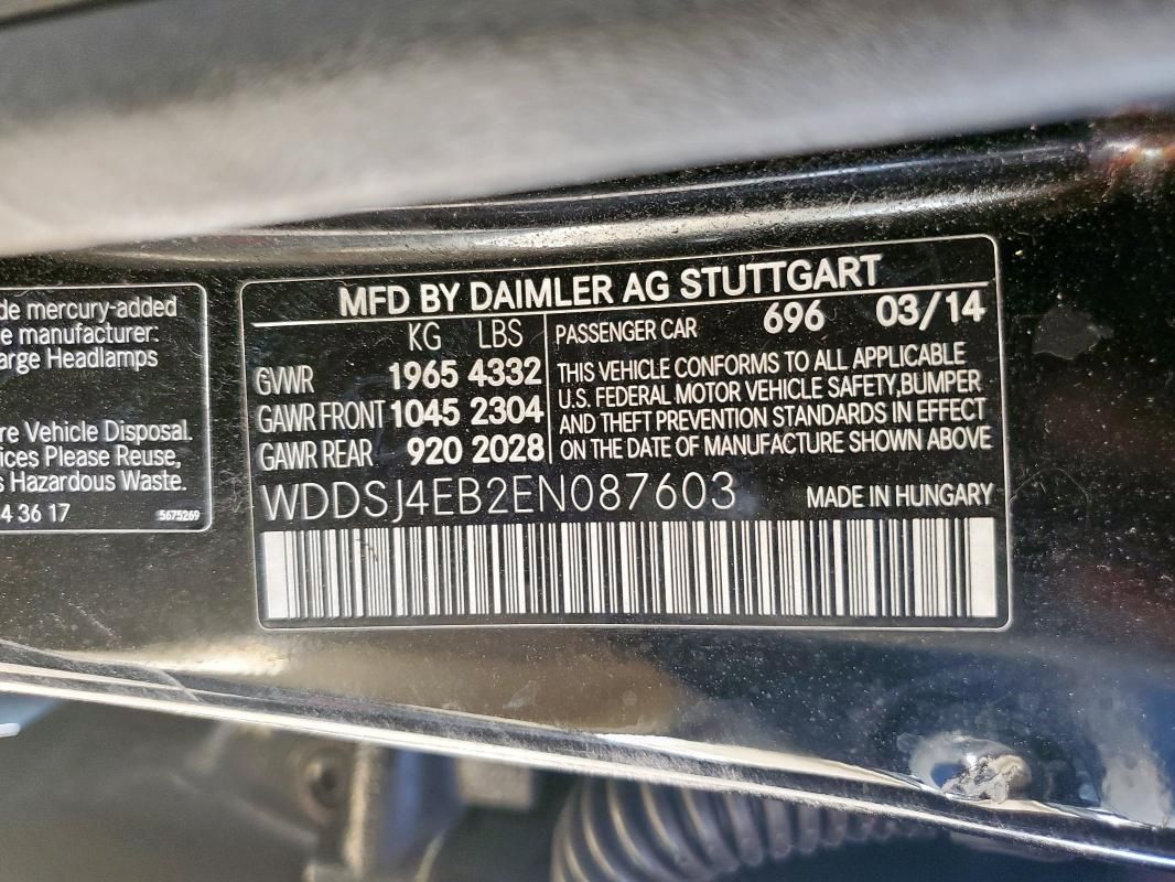 2014 Mercedes-Benz CLA 250