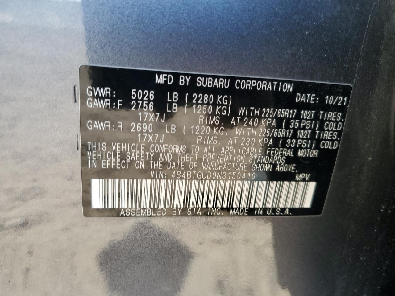 2022 Subaru Outback Wilderness