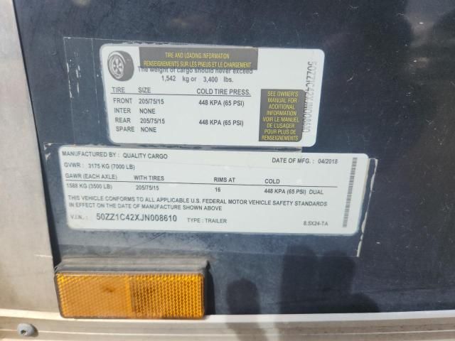 2018 Quality Trailer Enclosed 24' TA