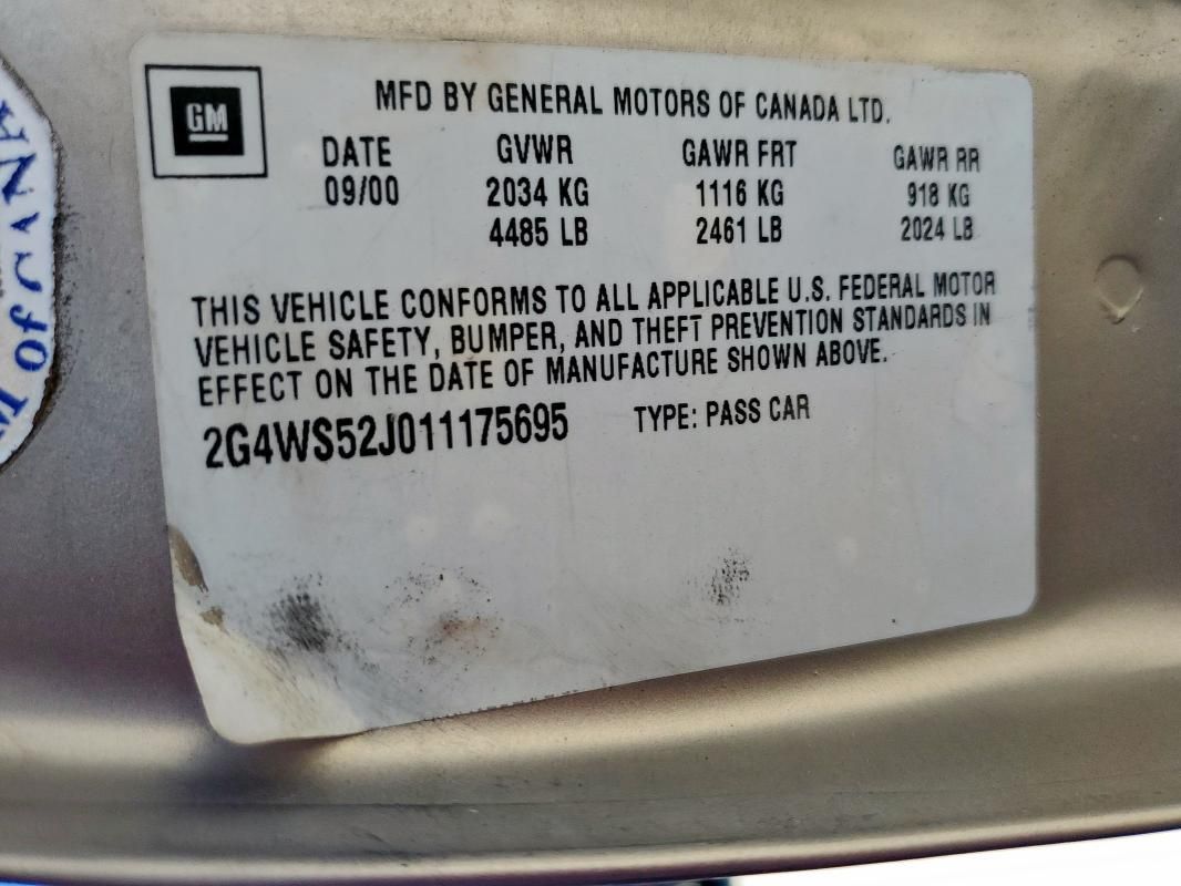 2001 Buick Century Custom