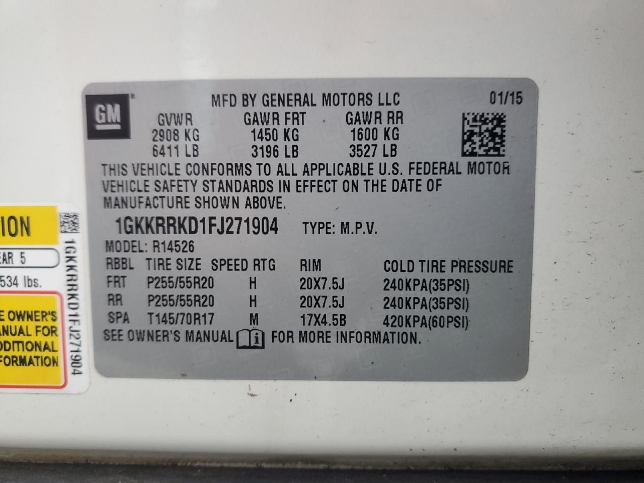 2015 GMC Acadia Slt-1