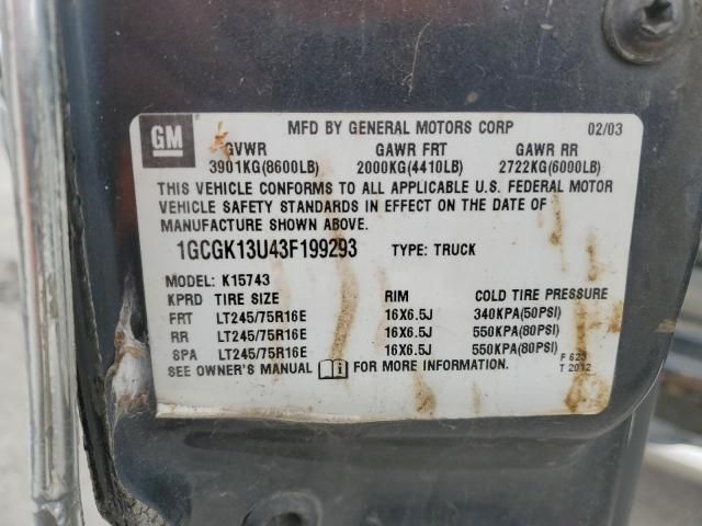 2003 Chevrolet Silverado K1500 Heavy Duty