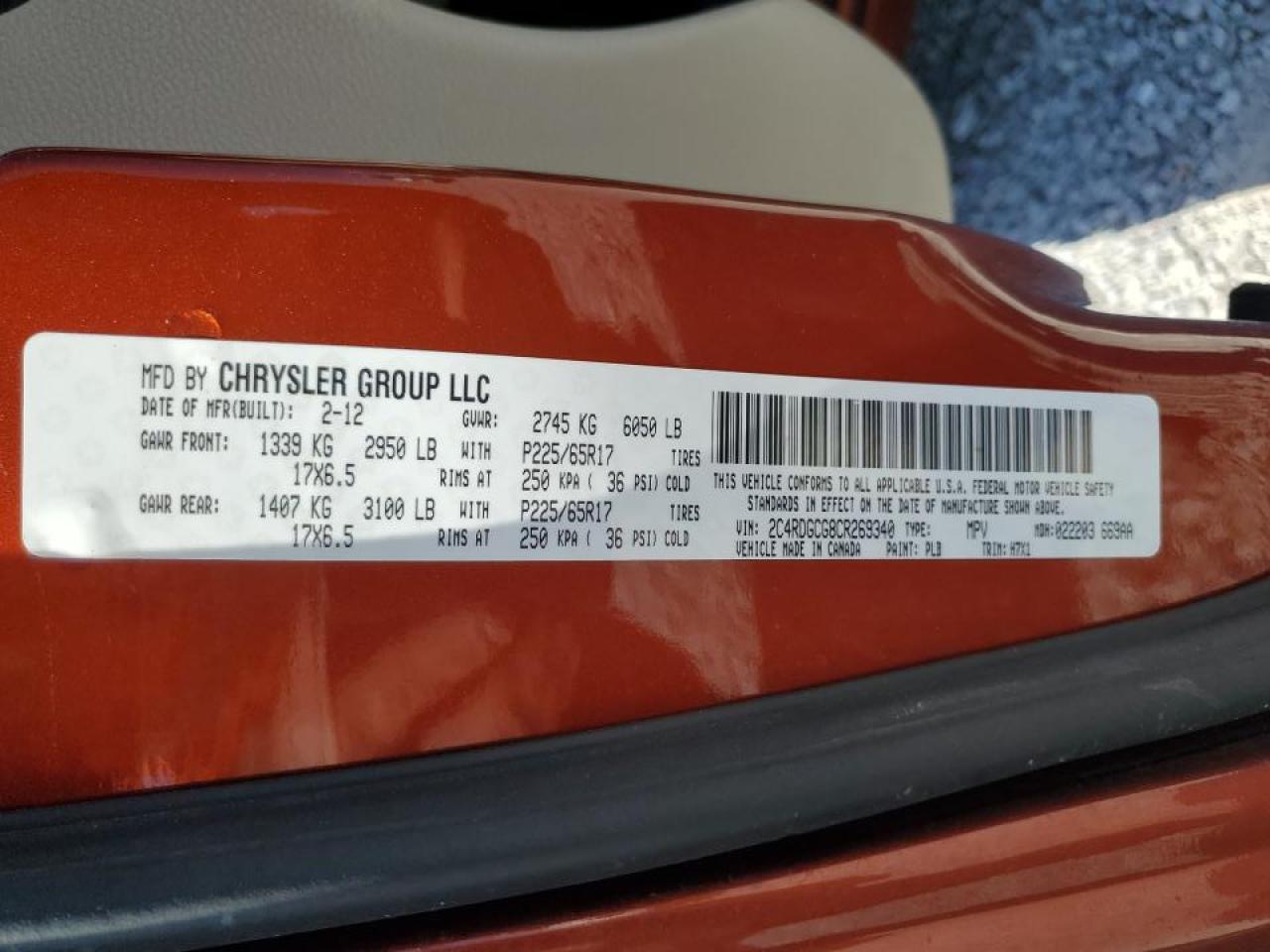 2012 Dodge Grand Caravan sxt