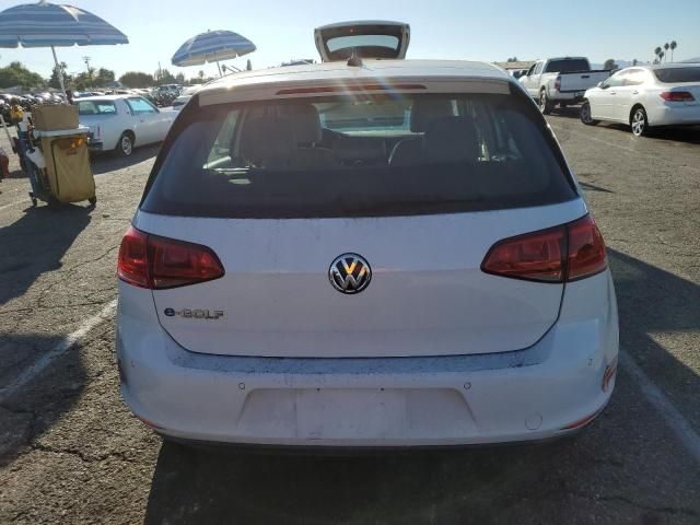 2016 Volkswagen E-GOLF SEL Premium